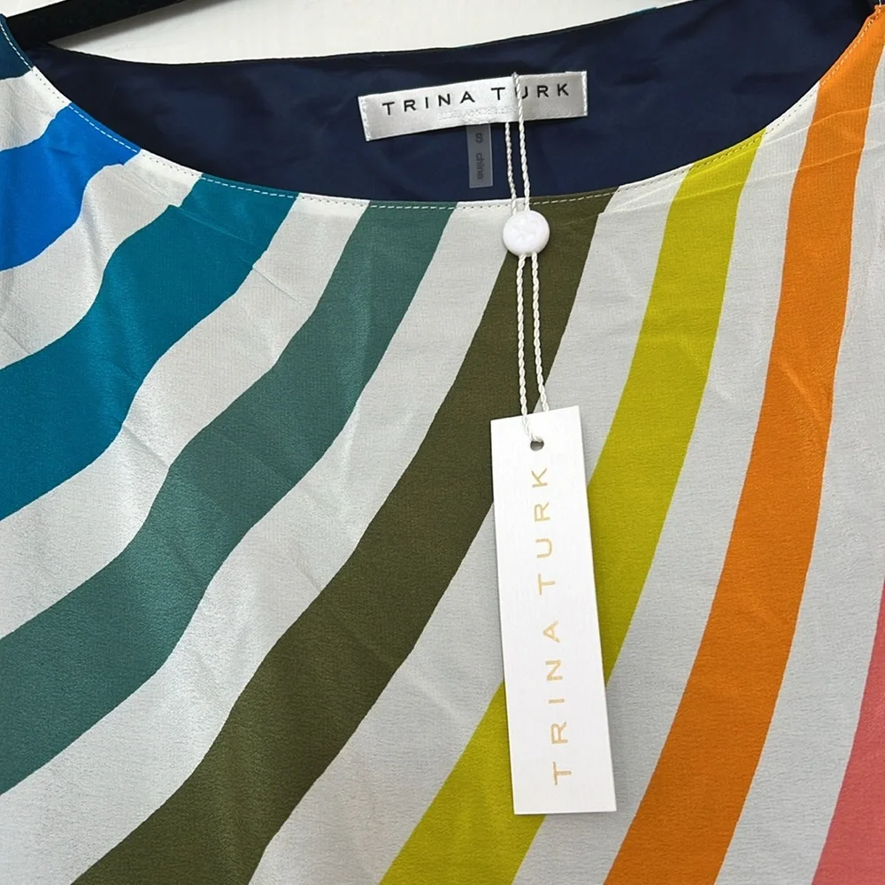 Trina Turk Amaris Global Dress Silk - Picture 5 of 11